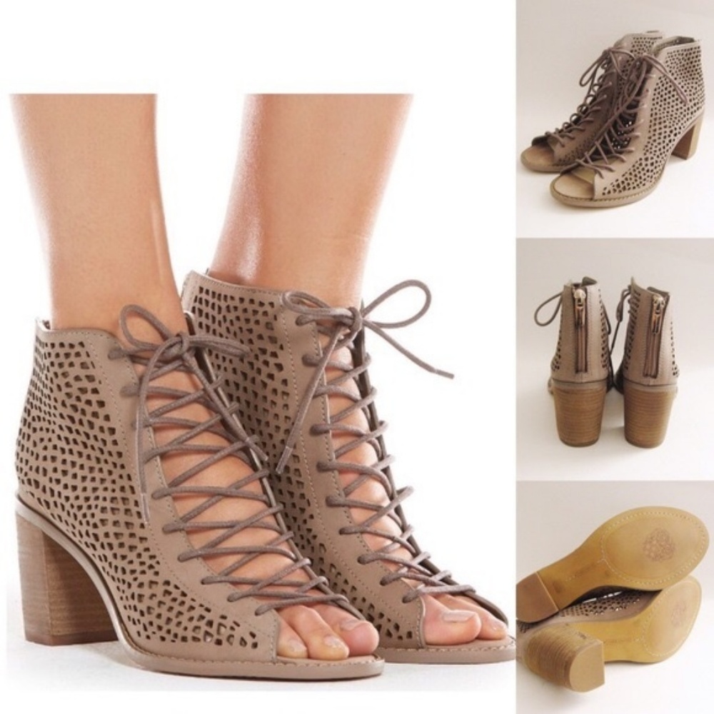 Vince Camuto Tulina Suede Perforated Bootie 8.5